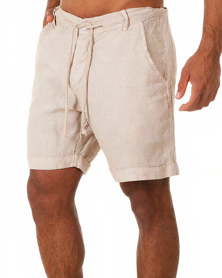 Wessel | Basic Leinen Shorts