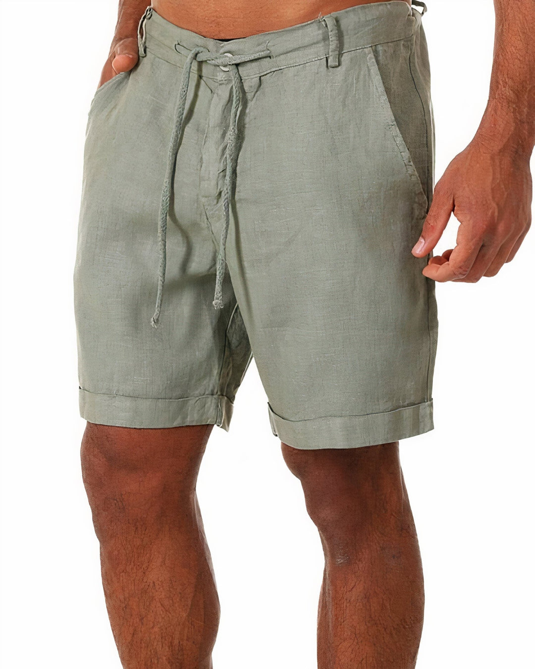 Wessel | Basic Leinen Shorts