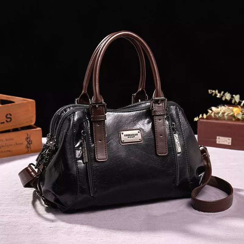 Katherine - Luxuriöse Statement-Lederhandtasche