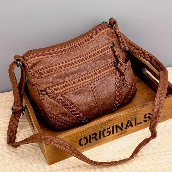 Ellen - Klassische Harmony Leder Tasche