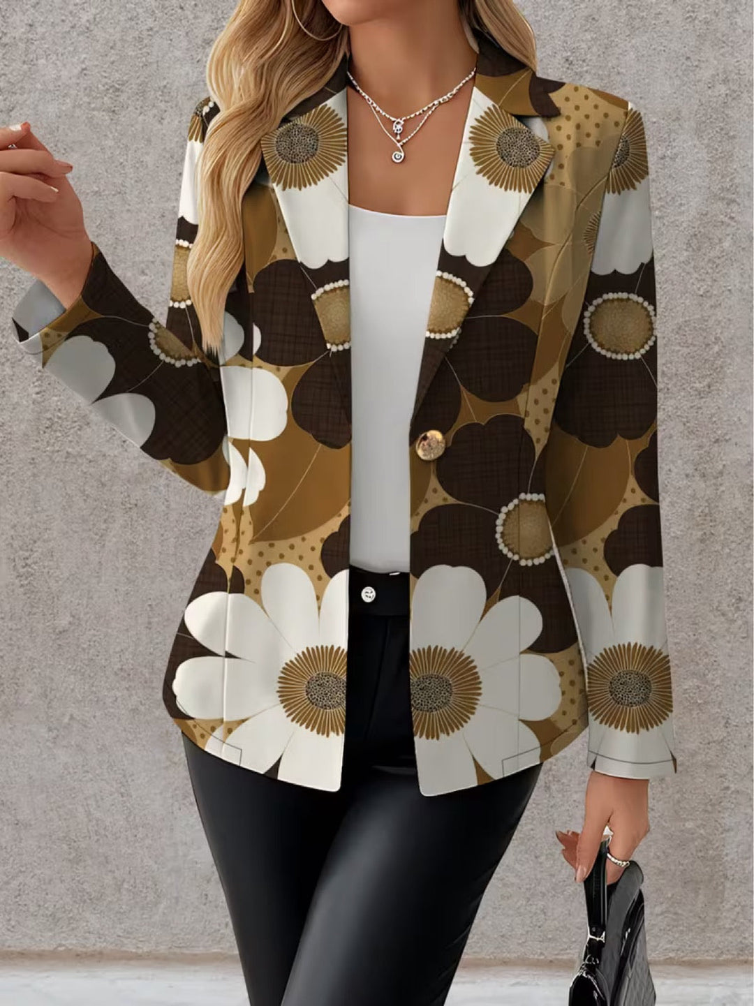 Clothilde | Blazer mit Gänseblümchen-Muster