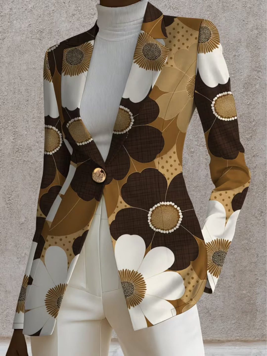 Clothilde | Blazer mit Gänseblümchen-Muster