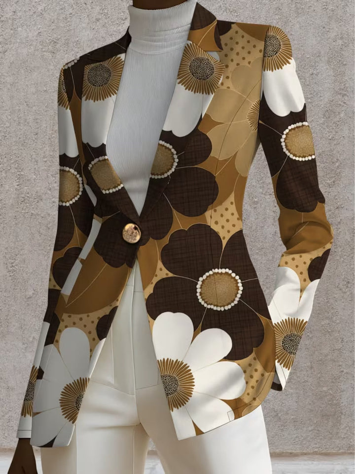 Clothilde | Blazer mit Gänseblümchen-Muster