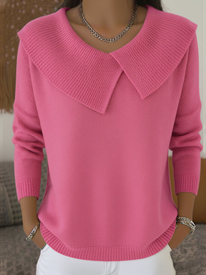 Frauke | V-Pullover mit Kragen