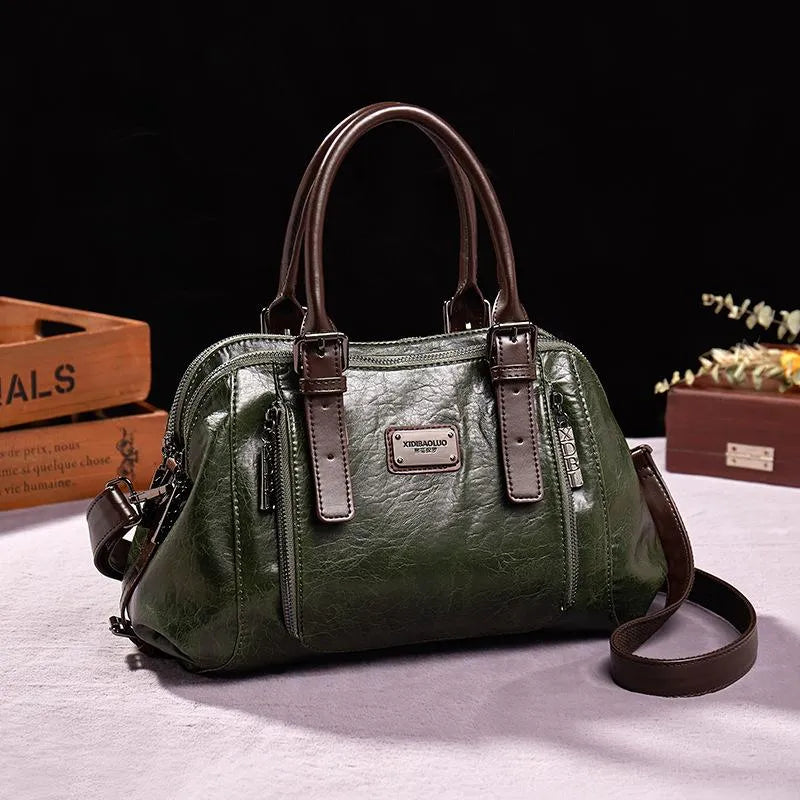 Katherine - Luxuriöse Statement-Lederhandtasche