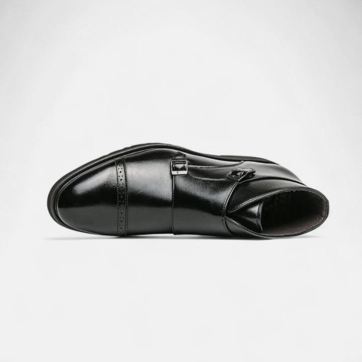 Leon | Herren Monk Strap Stiefeletten aus hochwertigem Ecopelle – Stilvoll und nachhaltig bei Waltherhaus!