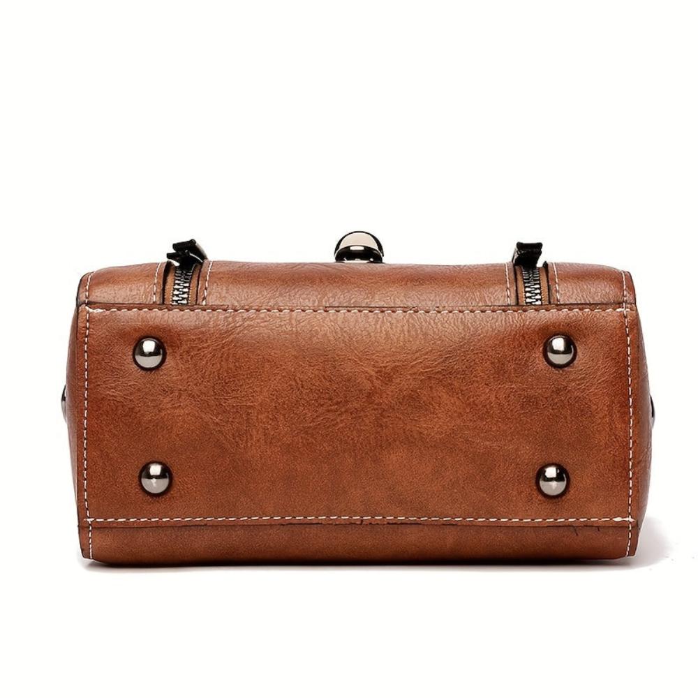 Zoe - Zeitlose Eleganz Leder Schultertasche