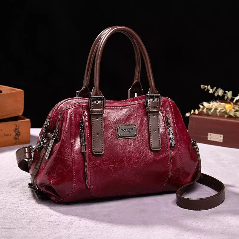 Katherine - Luxuriöse Statement-Lederhandtasche