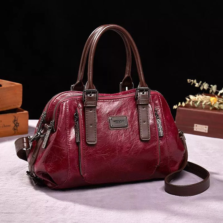 Katherine - Luxuriöse Statement-Lederhandtasche