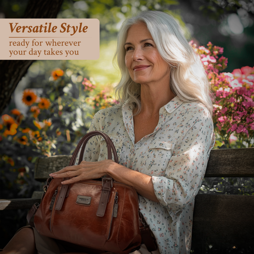 Katherine - Luxuriöse Statement-Lederhandtasche