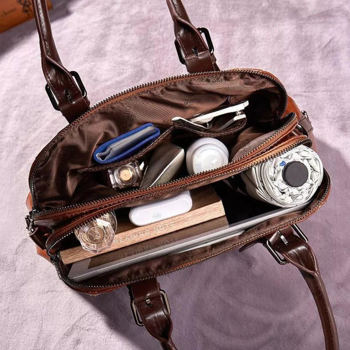 Katherine - Luxuriöse Statement-Lederhandtasche
