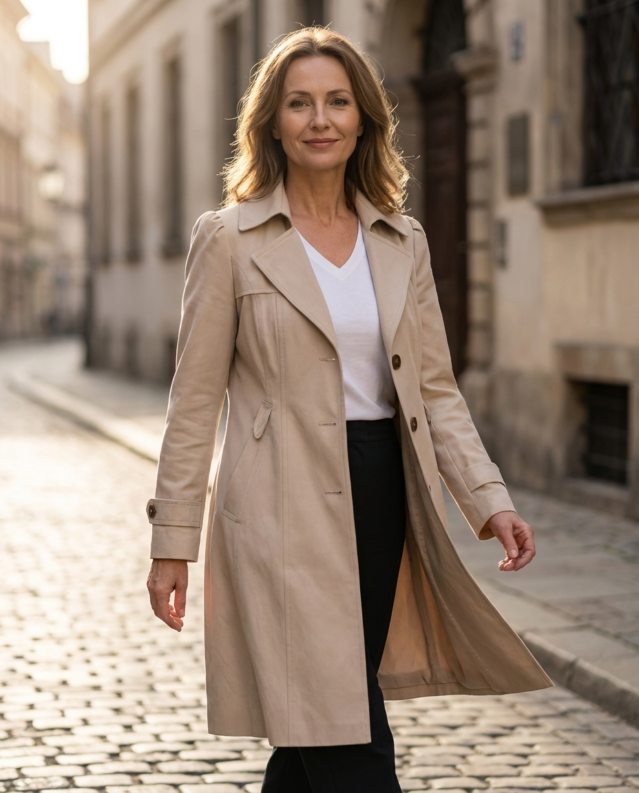 Olivia | Eleganter Vintage Sommermantel