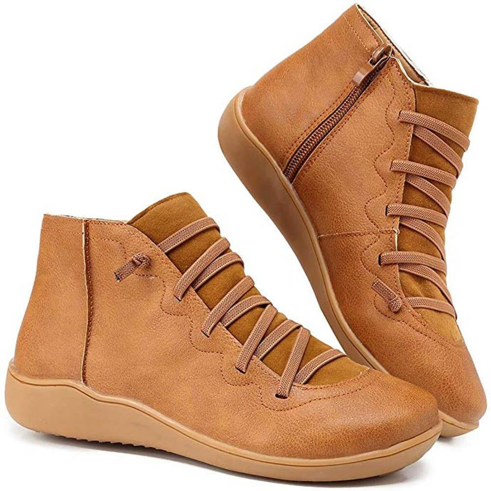 Paula | Hohe Schnürschuhe mit Reißverschluss