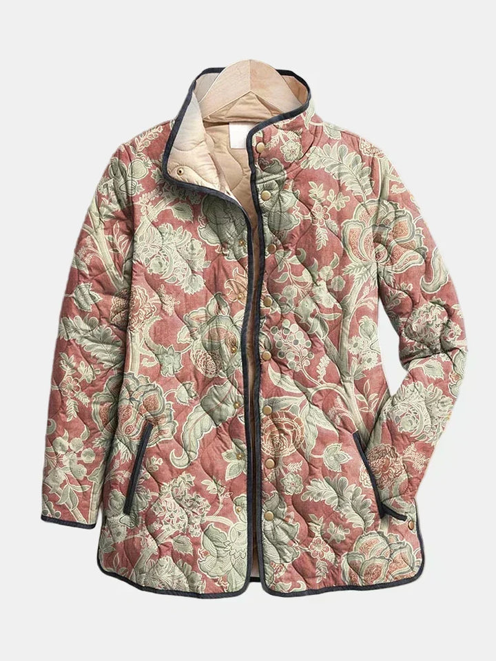 Christiane | Steppjacke mit Vintage-Blumen