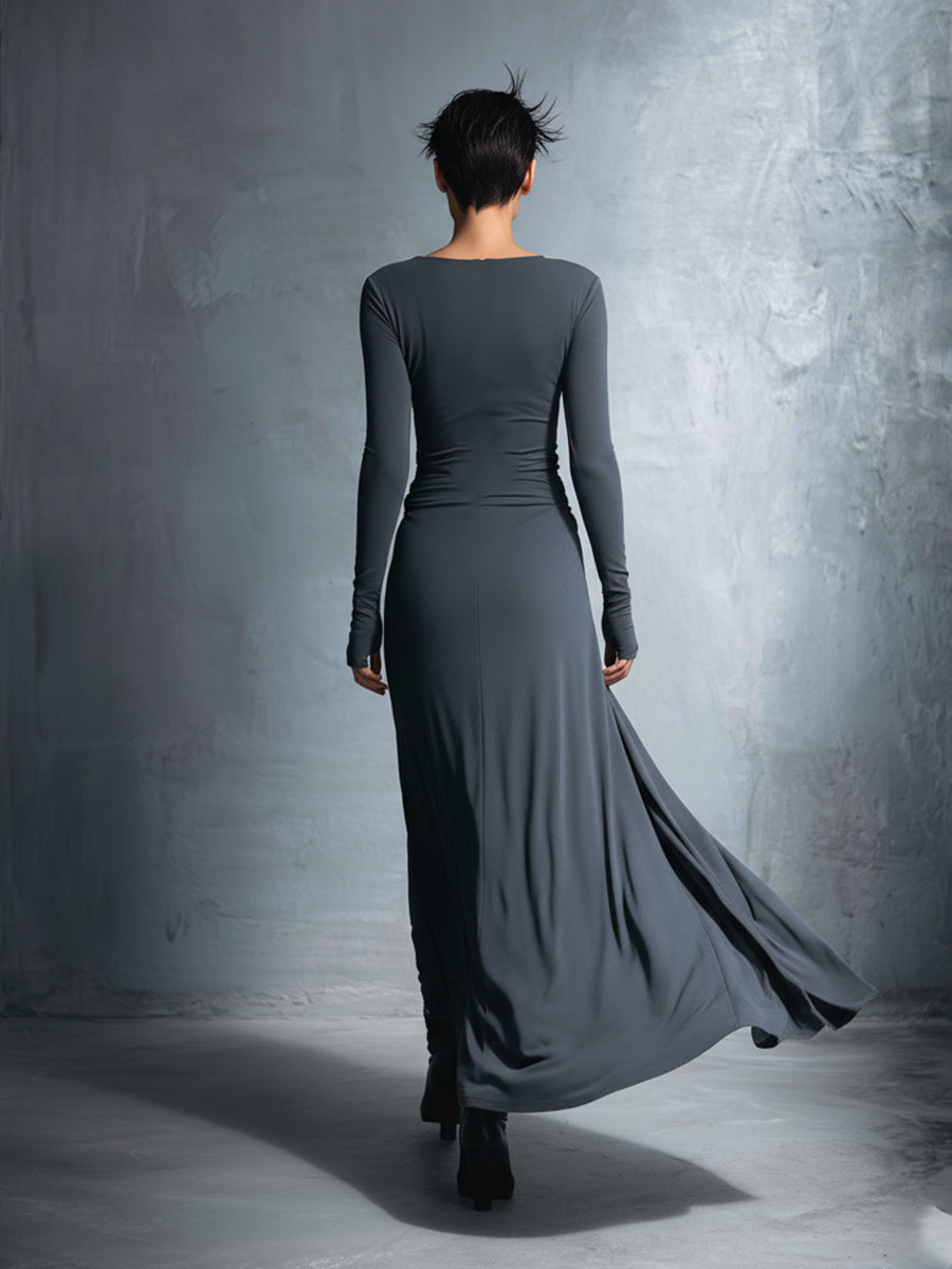 Sigrid | Maxikleid mit Knoten