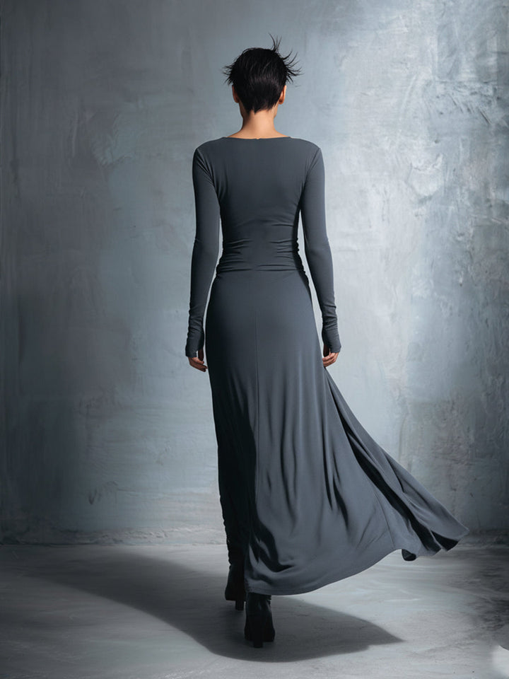 Sigrid | Maxikleid mit Knoten