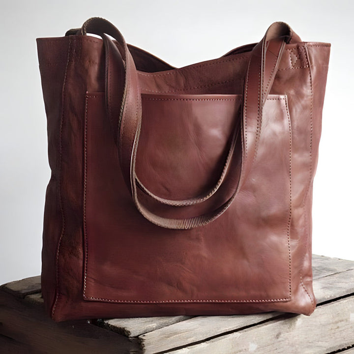 Carol - Moderne Chic Leder Tote Bag