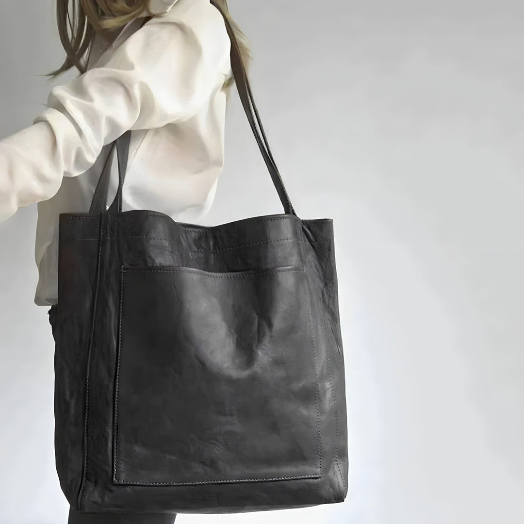Carol - Moderne Chic Leder Tote Bag