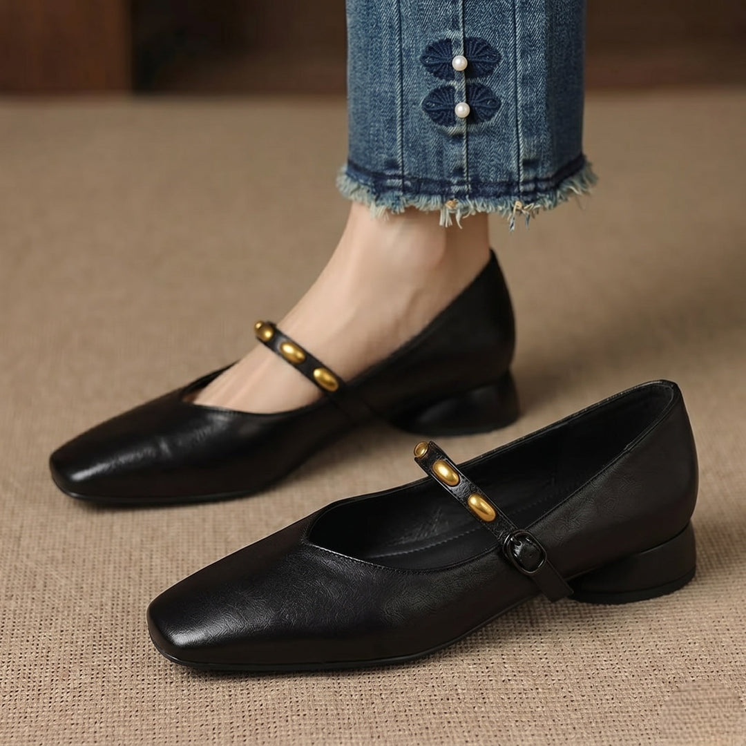 Ronja | Nieten-Spangenschuhe