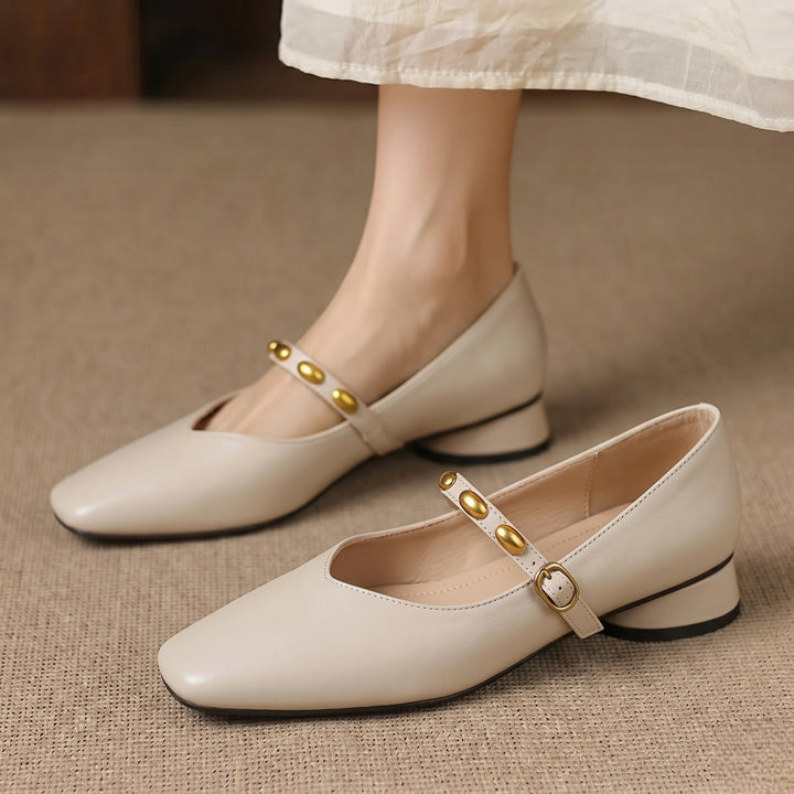 Ronja | Nieten-Spangenschuhe
