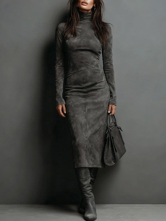 Liesl | Stehkragen-Midikleid