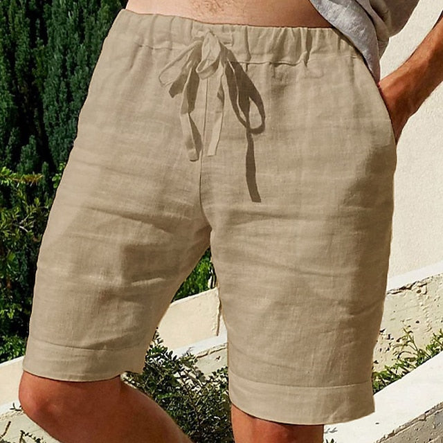 Myron | Lässige Leinen Shorts