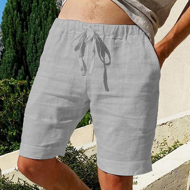 Myron | Lässige Leinen Shorts
