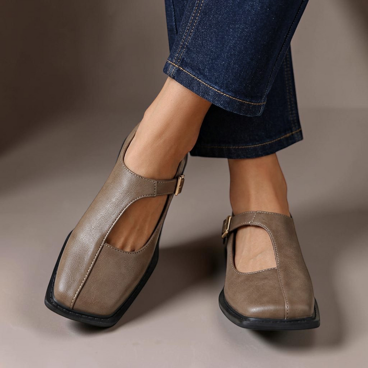 Inge | Eckige Ballerinas