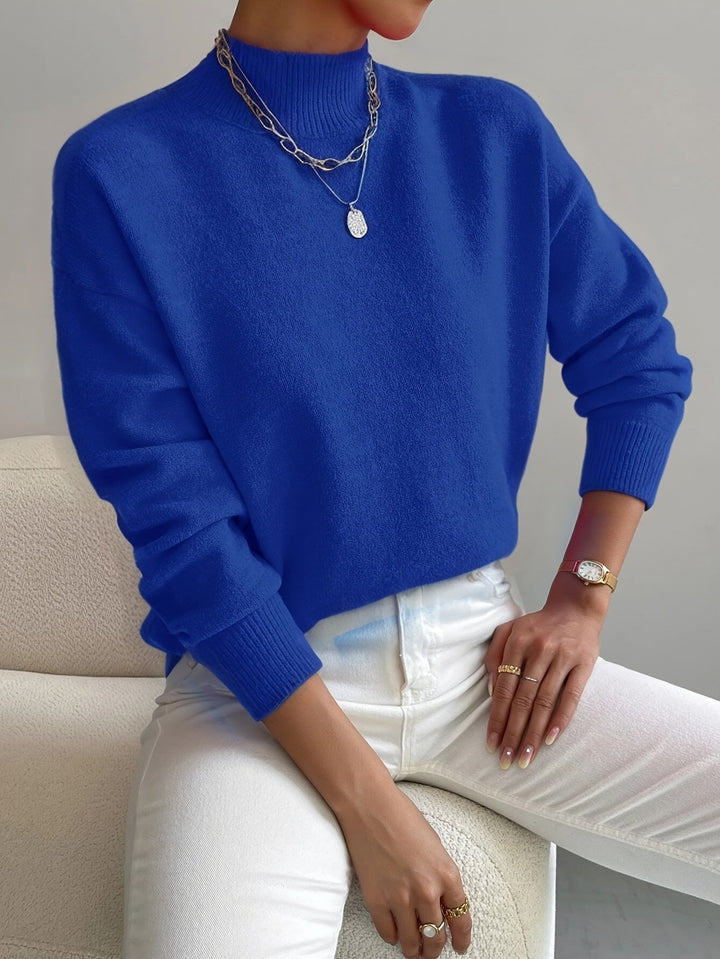 Hedwig | Midi Strickkleid V-Ausschnitt Slim Fit