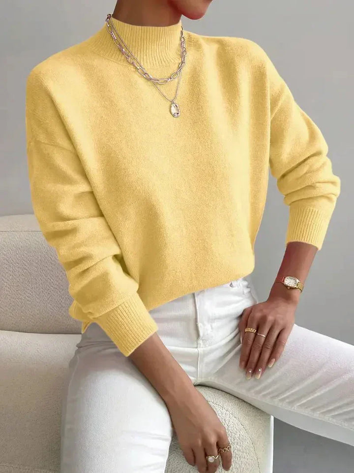Hedwig | Midi Strickkleid V-Ausschnitt Slim Fit