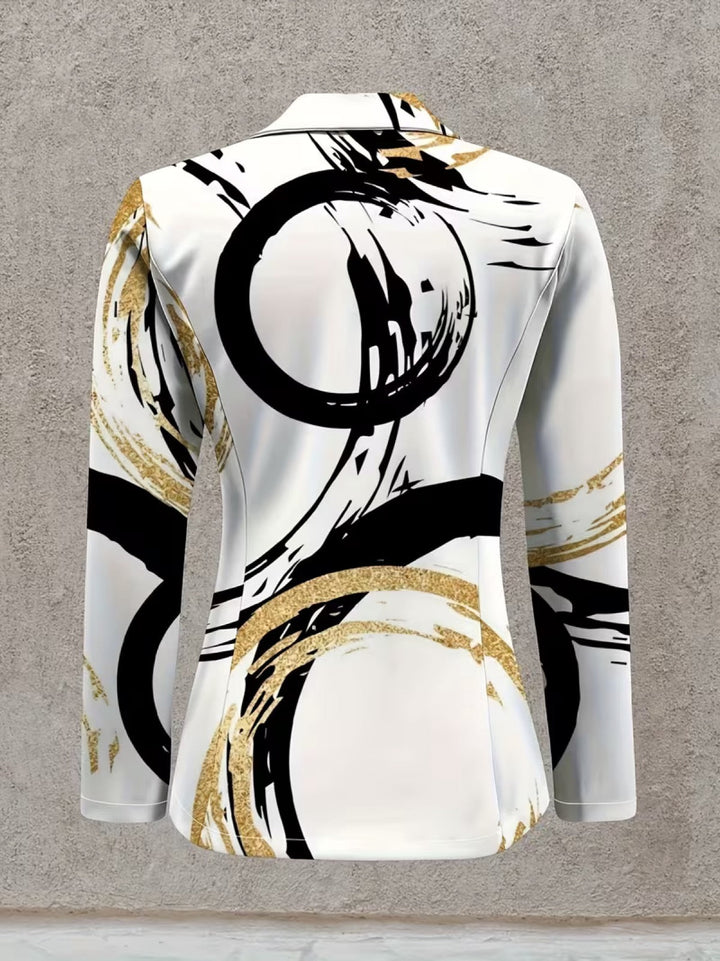 Noemine | Abstrakter Pinselstrich Blazer