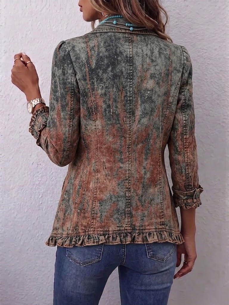Bristow | Vintage Gradient Textured Rüschjacke