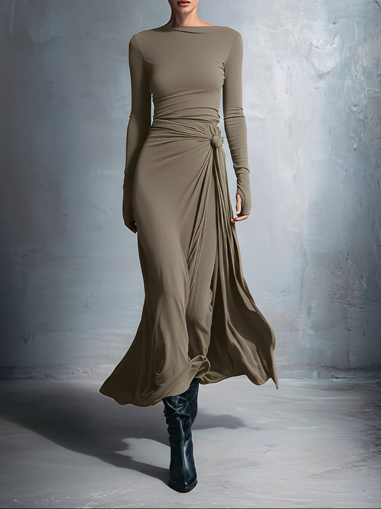 Sigrid | Maxikleid mit Knoten