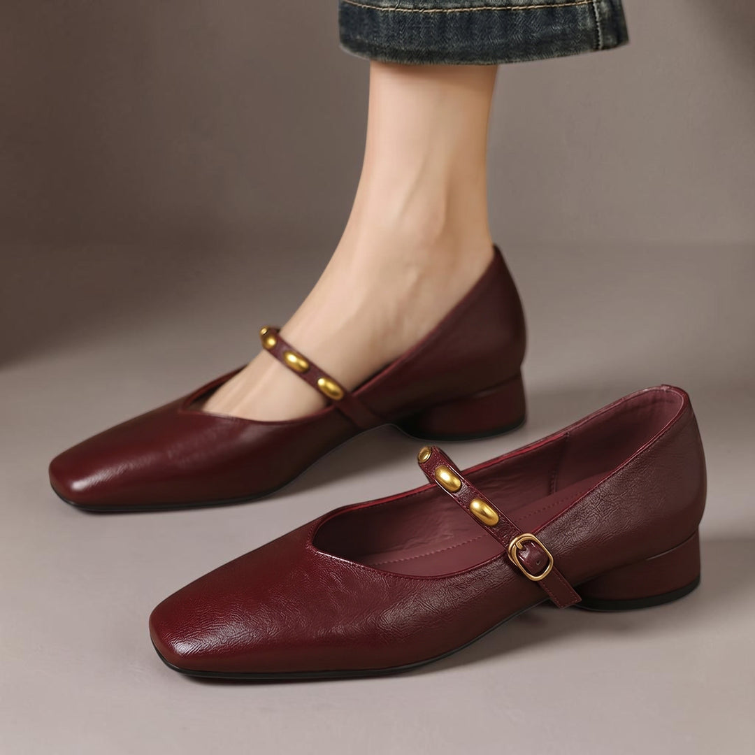 Ronja | Nieten-Spangenschuhe