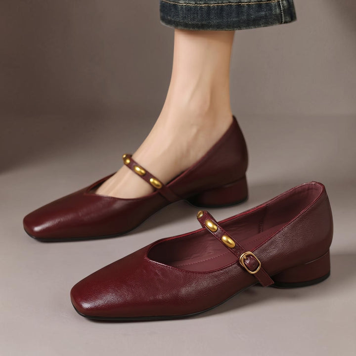 Ronja | Nieten-Spangenschuhe