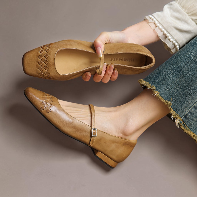 Romy | Geflochtene Ballerinas