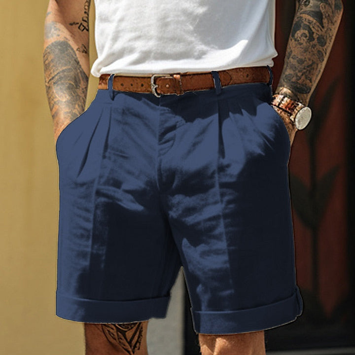 Egon | Leinen Baumwoll Shorts